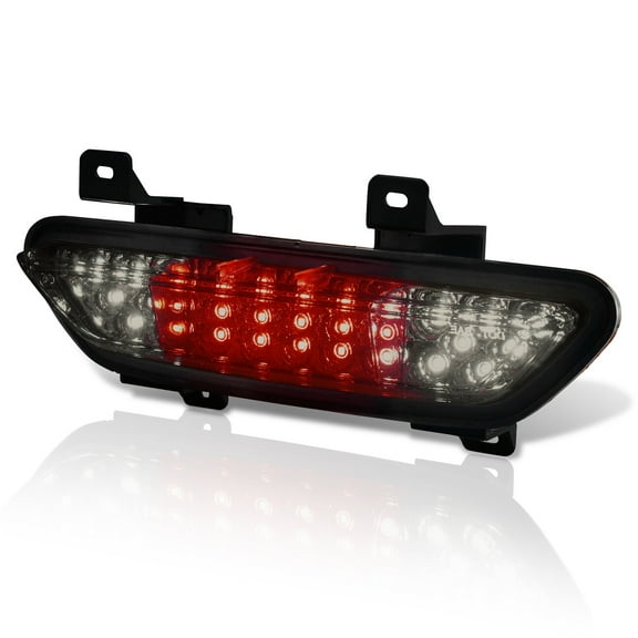 AJP Distributors Smoke Lens Full LED Rear Lower Bumper Fog Reverse Backup Light Tail Brake Stop Signal Running Parking Lamp F1 Assembly Compatible/Replacement For Ford Mustang 2015 2016 2017 15 16 17