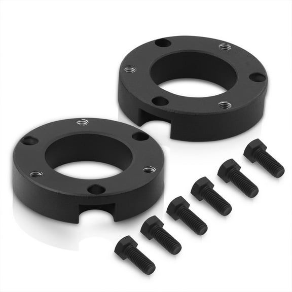 AJP Distributors Suspension 2" Front Leveling Lift Kit Spacers BK Compatible/Replacement For Toyota Tacoma 4Runner 6-Lug 1995 1996 1997 1998 1999 2000 2001 2002 2003 2004 95 96 97 98 99 00 01 02 03 04