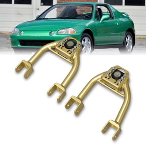 AJP Distributors Suspension Front Upper Adjustable Tubular Control A Arms Camber Kit Gold Compatible/Replacement For Acura Integra Honda Civic Del Sol 1992 1993 1994 1995 1996 1997 1998 1999 2000 2001