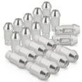 thumbnail image 1 of AJP Distributors Upgrade JDM Sport Universal 20-Piece Heavy Duty Aluminum Alloy 50MM Open Ended Cone Tuner Lug Nuts Stud Set Wheels Rims For M12X1.25MM Thread Pitch Anodized Silver, 1 of 4