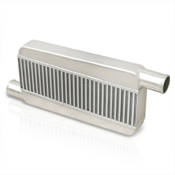 AJP Distributors Upgrade JDM Sport Universal Bar Plate Turbo Super Charger Front Mount Vertical Core Intercooler FMIC 26" X 10" X 2.5" Light Weight T-6061 Aluminum High Flow Boost