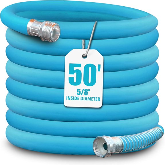 AJPGH50-DWS Hybrid Polymer Flex Garden Hose, Kink-Free 450 PSI Max, 50 Feet Long, 5/8 Inches Wide