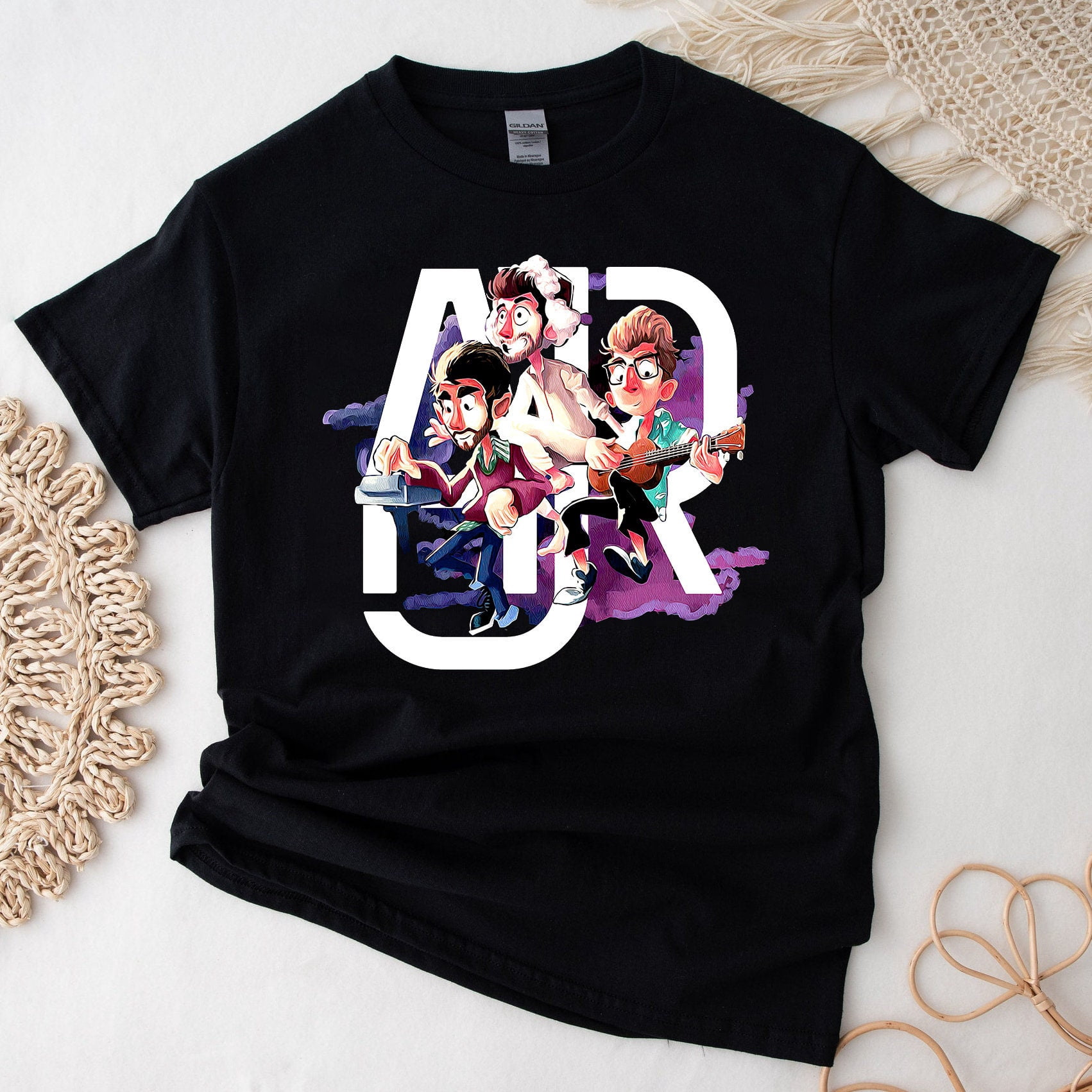 AJR Band Shirt, Ajr Members Chibi Shirt, Photo Member Band Tour 2024 ...