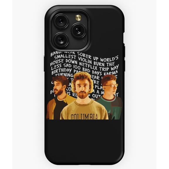 AJR Songlist Dark Design Fan M2060 Phone Case for iPhone 17 16 15 14 13 12 11 Pro Max