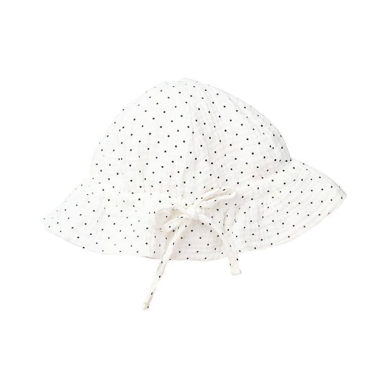 AJTQTH Baby Cute Polka Dots Sunshade Caps Kids Toddler  display picture 3