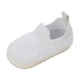 thumbnail image 1 of AJTQTH Baby Cute Shoes Toddler Low-Top Mesh Slip-On Flexible and Breathable Sneakers Summer Casual Comfortable Lightweight Walking Shoes White Size 13, 1 of 1