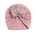 thumbnail image 1 of AJTQTH Baby Girls Colorblocked Headbands Nylon Knitted Soft Bows Hairband Toddler Newborn Infant Cute Headband Elastic Hair Accessories Hat Bonnet Pink Free Size, 1 of 4