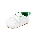 thumbnail image 1 of AJTQTH Baby Sneakers Girls Boys Faux Leather Hollow-Out Breathable Slip-On Shoes Toddler Double-Straps Thick Soled Non-Slip Safety Walking Shoes for Prewalkers Green 11, 1 of 8
