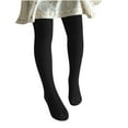 thumbnail image 1 of AJTQTH Cotton Cable Knitted Tights for Girls Winter Warm Stockings Solid Color Comfortable Fit Leggings Seamless Tights Warm Strectchy Breathable Pantyhose Black L, 1 of 5