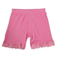 thumbnail image 1 of AJTQTH Girls Bike Shorts Toddler Kids Solid Basic Short Leggings Summer Breathable Yoga Dance Sport Shorts Under Dress Safety Short Pants Z-Hot Pink 6 Years, 1 of 7