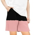thumbnail image 1 of AJTQTH Girls Boys Kids Colorblocked Shorts Elastic Waist Short Pants Trunks with Pockets Summer Casual Comfy Clothes for Multi-Occasions Pink 5 Years, 1 of 4