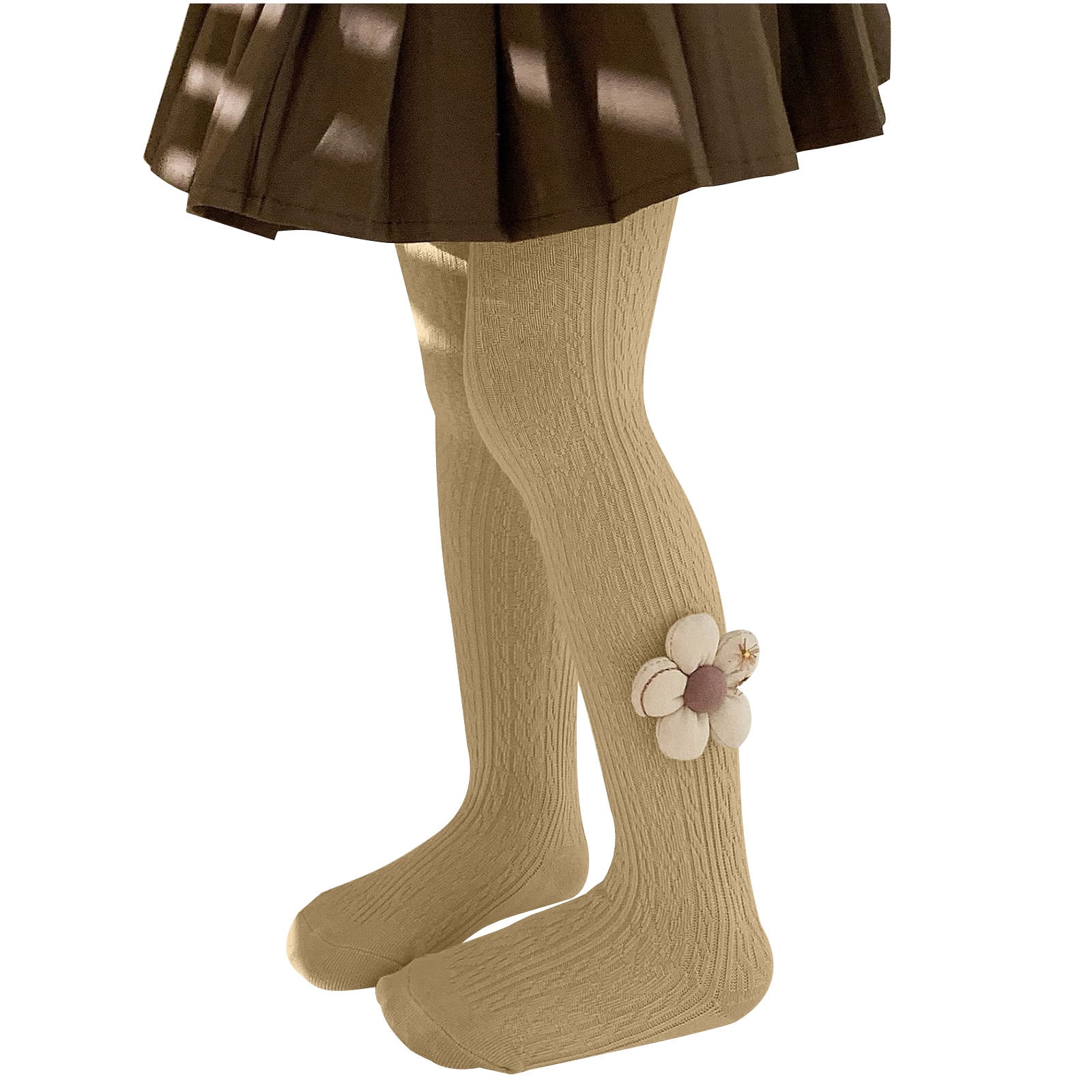 Fleece Camel Colored Tights Skin Ankle Length Leggings – LYRA