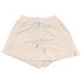 thumbnail image 1 of AJTQTH Girls Shorts Drawstring Solid Color Casual Shorts with Pockets Lined Anti-Glare Short Pants Summer Cotton Outfits White 12 Years, 1 of 3