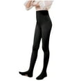 thumbnail image 1 of AJTQTH Girls Tights Cotton Lightweight Skinny Stretchy Cute Solid Color Kids Teens Pantyhose High-Waisted Yoga Dancing Ballet Stockings Black 5-6 Years, 1 of 8