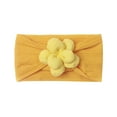 thumbnail image 1 of AJTQTH Hairbands for Girls Baby Cute Bow Nylon Headbands Cable Knit Solid Color Soft Hair Bands Floral Accessories Thin Headbands for Newborn Infant Yellow Free Size, 1 of 4