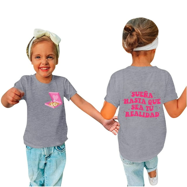 AJTQTH Kids Boys Girls Summer T-Shirts Lovely Pattern Print Short ...