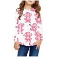 thumbnail image 1 of AJTQTH Kids Cute Cartoon Pattern Print T-Shirts Loose Fit Casual Long Sleeve Round Neck Pullover Tops Trendy Soft Cotton Tees Sweatshirt Mulitcolor#03 3-4 Years, 1 of 6