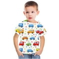 thumbnail image 1 of AJTQTH Kids Short Sleeve Tees Boys Girls Unisex Cute Cartoon Graphic Tees Polka Dots Printed Casual Tshirts Summer Relaxed Fit Outfits Clothes Multicolor#01 5 Years, 1 of 5