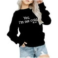 thumbnail image 1 of AJTQTH Kids Sweaters Toddler Girls Cute Letter Print Crewneck Long Sleeve Casual Pullovers Lightweight Tops Breathable Warm Winter and Fall Outfits Black 11-12 Years, 1 of 6