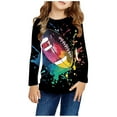 thumbnail image 1 of AJTQTH Kids T-Shirts Spring Fashion Long Sleeve Cute Cartoon Pattern Print Crew Neck Basic Pullover Tops Funny Pattern Graphic Tees Shirt Mulitcolor#05 11-12 Years, 1 of 6