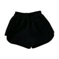 thumbnail image 1 of AJTQTH Shorts for Toddler Kids Elastic-Waisted Solid Color Running Pants with Pockets Boys Girls Cotton Summer Sport Casual Short Pants Black 3 Years, 1 of 3