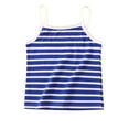 thumbnail image 1 of AJTQTH Tank Top for Girls Baby Toddler Summer Comfy Lightweight Cotton Camisole Square Neck Halter Striped Tops Tees Tshirts Blouses Clothes Outfits Blue 7Y, 1 of 3
