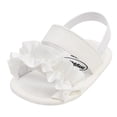 thumbnail image 1 of AJTQTH Toddler Shoes Mesh Ruffles Anckle Straped Slippers Soft Sole Summer Casual Lightweight Relaxed Fit Sandals Kids Baby Girls Boys Cute Beach Shoes White Size 12, 1 of 1