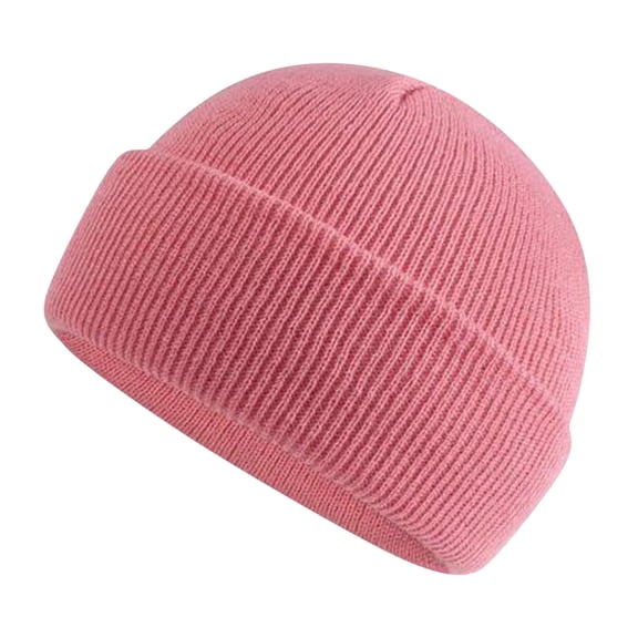 AJTQTH Winter Warm Hat for Kids Boys Girls Unisex Knitting Cotton Comfortable Fit Beanie Caps Warm and Strectchy Hat Winter Fall Clothes Pink Free Size