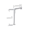 thumbnail image 1 of AJW  33 X 30 In. Concealed Snap Flange Grab Bar - Configuration R, 1 of 1
