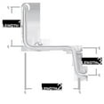thumbnail image 1 of AJW UG120-L402032L 40 X 20 X 32 In. Exposed Flange, 1.25 In. Diameter Grab Bar - Configuration L, 1 of 1