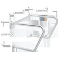 thumbnail image 1 of AJW UG120-O242416 24 X 24 X 16 In. Exposed Flange, 1.25 In. Diameter Grab Bar - Configuration O, 1 of 1