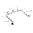 thumbnail image 1 of AJW UG120-V246024 24 X 60 X 24 In. Exposed Flange, 1.25 In. Diameter Grab Bar - Configuration V, 1 of 1