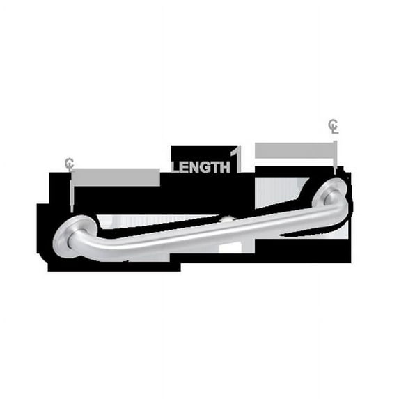 AJW UG130-A24 24 In. Exposed Flange, 1.5 In. Diameter Grab Bar - Configuration A