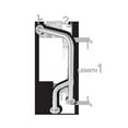 thumbnail image 1 of AJW UG20-S3330 33 X 30 In. Concealed Set Screw Flange Grab Bar - Configuration S, 1 of 1