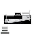 thumbnail image 1 of AJW UG20X-A50 50 In. Concealed Set Screw Flange Grab Bar, Peened Grip - Configuration A, 1 of 1