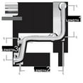 thumbnail image 1 of AJW UG20X-L402032R 40 X 20 X 32 In. Concealed Set Screw Flange Right Grab Bar, Peened Grip - Configuration L, 1 of 1