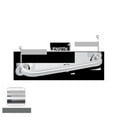 thumbnail image 1 of AJW UG2X-A12 12 In. Concealed Snap Flange Grab Bar, Peened Grip - Configuration A, 1 of 1