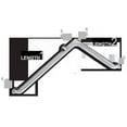 thumbnail image 1 of AJW US130-G3624L 36 X 24 In. Exposed Flange, 1.5 In. Diameter Security Grab Bar - Configuration G, 1 of 1