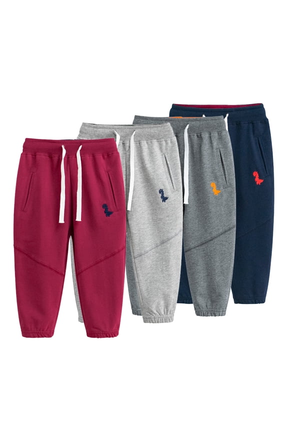 1-9 Years Toddler Boy Autumn Dinosaurs Sweatpants Baby Soft Jogger Pant Kids Super Skin-Friendly Athletic Cinch Trousers Jogger Pants with Adjustable Belt