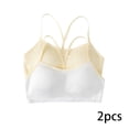 thumbnail image 1 of AJZIOJIRO 2 Pairs Kids Girls Seamless Stretch Bra Ultra Comfort Soft, Invisible Dig-Free Teen Bras with Removable Padding, 1 of 9
