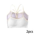 thumbnail image 1 of AJZIOJIRO 2 Pairs Kids Girls Seamless Stretch Bra Ultra Comfort Soft, Invisible Dig-Free Teen Bras with Removable Padding, 1 of 9
