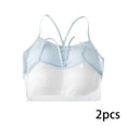 thumbnail image 1 of AJZIOJIRO 2 Pairs Kids Girls Seamless Stretch Bra Ultra Comfort Soft, Invisible Dig-Free Teen Bras with Removable Padding, 1 of 9