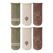 AJZIOJIRO 3 Pairs Toddler Baby Girls Boy Thermal Socks Soft Winter Thick Warm Cute Cartoon Socks