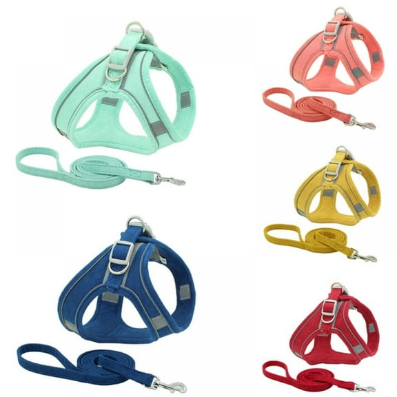 AJZIOJIRO Puppy Dog Harnesses Medium Size Dog Harness Adjustable Vest Strap XS- XL -(XL- Neck Size: 19-22" - Chest Size:23-25.6")