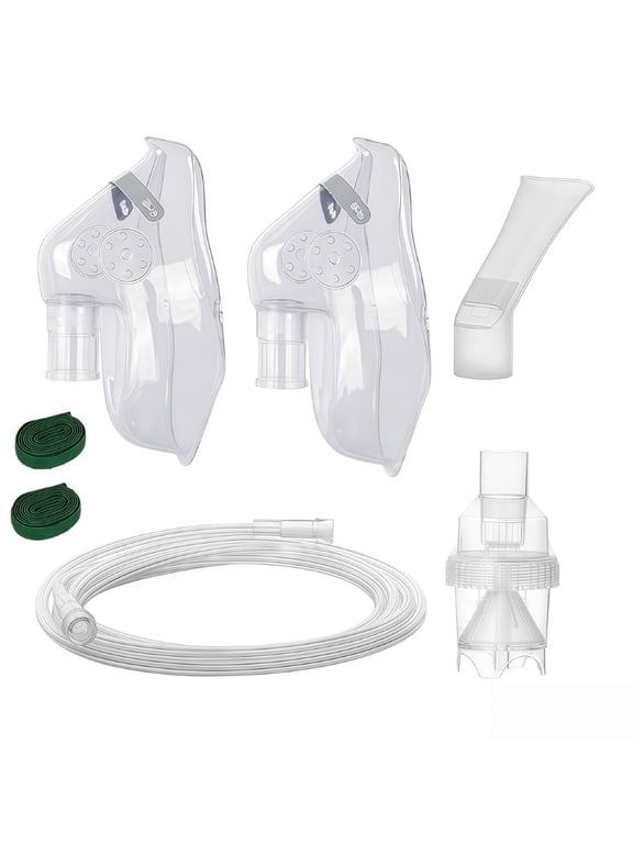 Adults Oxygen Mask 2PCS Adjustable Nose Clip Breathing Auxiliary Mask And Tubing