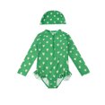 thumbnail image 1 of AJZIOJIRO Baby Girls Ruffle Swimsuit 6M-8T Toddler Infant Summer Floral Bathing Suits UPF 50+ Sun Protection Swimwear, 1 of 8