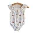 thumbnail image 1 of AJZIOJIRO Baby Girls Straps Swimsuit Toddler Infant Summer Floral Bathing Suits 6M-8T UPF 50+ Sun Protection Swimwear, 1 of 9