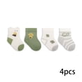 thumbnail image 1 of AJZIOJIRO Baby Toddler Girls Knee High Long Socks Infant Boys Autumn Thigh High Socks 4 Pairs Cartoon Cotton Socks for 0-5T, 1 of 9