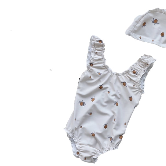 AJZIOJIRO Baby Toddler Girls Strap Swimsuit UPF 50+ Sun Protection Swimwear Infant Summer Bathing Suits 6M-8T