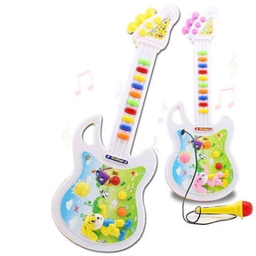 AJZIOJIRO Baby Toy Guitar Baby Kids Cute Mini Guitar Developmental Musical Instrument Educational Toy for Toddlers
